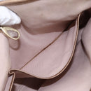 BVLGARI Tote Bag Leather Gold Tone Auth hk3527-24