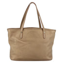 BVLGARI Tote Bag Leather Gold Tone Auth hk3527-2