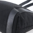 BVLGARI Tote Bag Canvas Black Silver Auth hk3529-15