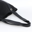 BVLGARI Tote Bag Canvas Black Silver Auth hk3529-7