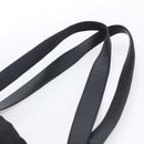 BVLGARI Tote Bag Canvas Black Silver Auth hk3529-8