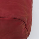 PRADA Drawstring Pouch Nylon Red Auth hk3533-15
