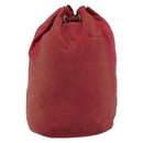 PRADA Drawstring Pouch Nylon Red Auth hk3533-2