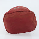PRADA Drawstring Pouch Nylon Red Auth hk3533-6