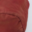 PRADA Drawstring Pouch Nylon Red Auth hk3533-7