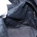 GUCCI Bamboo Hand Bag Nylon Black Silver Auth hk3536-18