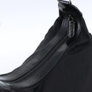 GUCCI Bamboo Hand Bag Nylon Black Silver Auth hk3536-6