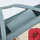 GUCCI Bamboo Flora Tote Bag Canvas Multicolor Gold 358470 Auth hk3538-17