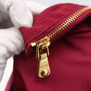 Miu Miu Shopper Tas Nylon Roze Goud Auth hk3540-10