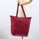 Miu Miu Shopper Tas Nylon Roze Goud Auth hk3540-20
