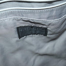 CHANEL Tote Bag Nylon Gray Silver CC Auth hk3544-18