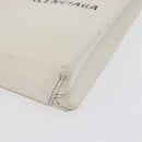 BALENCIAGA Shopping Phone Holder Shoulder Bag Leather White 593826 Auth hk3545-16
