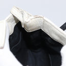 BALENCIAGA Shopping Phone Holder Shoulder Bag Leather White 593826 Auth hk3545-20