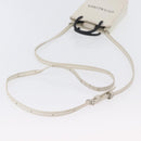 BALENCIAGA Shopping Phone Holder Shoulder Bag Leather White 593826 Auth hk3545-8