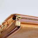 LOUIS VUITTON Monogram Vernis Motto Pouch Marshmallow Pink M91312 LV Auth hk3549-18