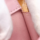 LOUIS VUITTON Monogram Vernis Motto Pouch Marshmallow Pink M91312 LV Auth hk3549-12