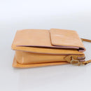 LOUIS VUITTON Monogram Vernis Motto Pouch Marshmallow Pink M91312 LV Auth hk3549-4