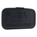 BALENCIAGA Lunch box Clutch Bag plastic Black 638209 Auth hk3554-1