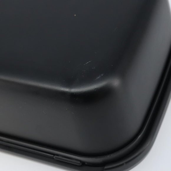 BALENCIAGA Lunchbox Clutch tas plastic Zwart 638209 Auth hk3554