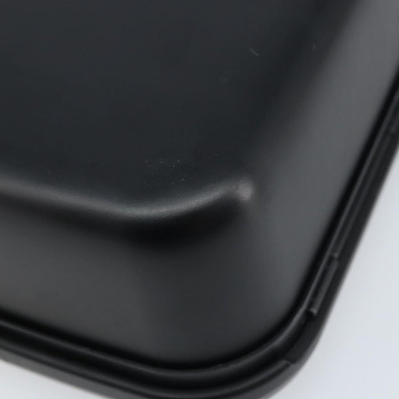 BALENCIAGA Lunch box Clutch Bag plastic Black 638209 Auth hk3554