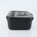 BALENCIAGA Lunch box Clutch Bag plastic Black 638209 Auth hk3554-3