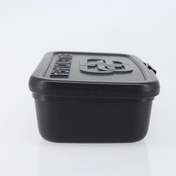 BALENCIAGA Lunch box Clutch Bag plastic Black 638209 Auth hk3554