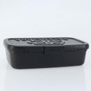 BALENCIAGA Lunch box Clutch Bag plastic Black 638209 Auth hk3554-5