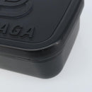 BALENCIAGA Lunch box Clutch Bag plastic Black 638209 Auth hk3554-7