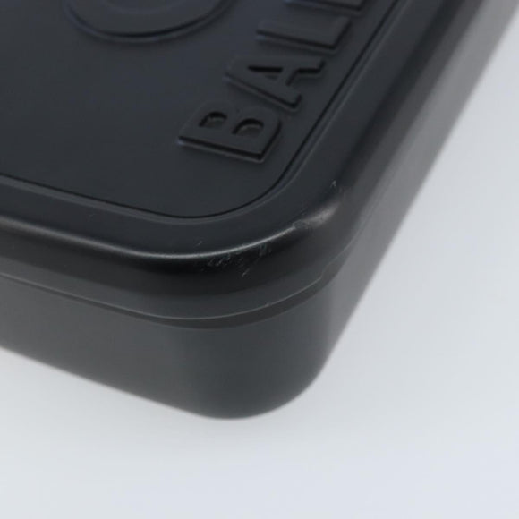BALENCIAGA Lunch box Clutch Bag plastic Black 638209 Auth hk3554