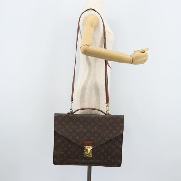 LOUIS VUITTON Monogram Porte Documents Bandouliere Tas M53338 LV Auth hk3555