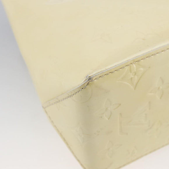 LOUIS VUITTON Monogram Vernis Reade PM Hand Bag Perle M91336 LV Auth hk3557