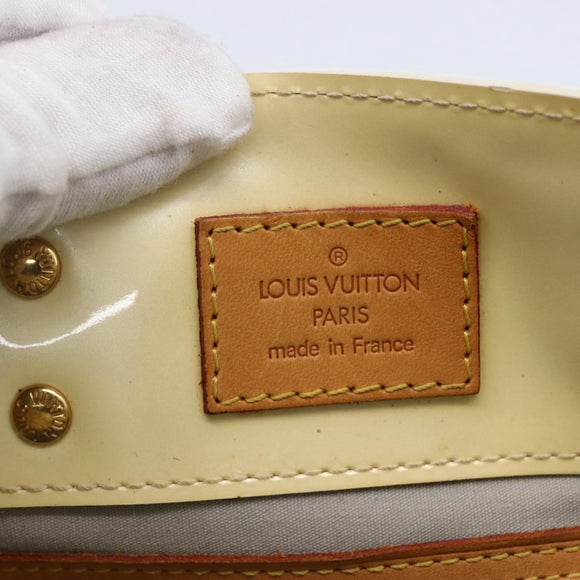 LOUIS VUITTON Monogram Vernis Reade PM Hand Bag Perle M91336 LV Auth hk3557