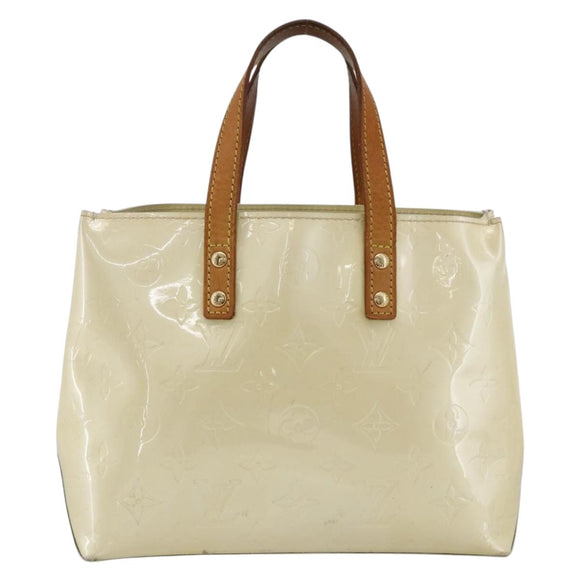 LOUIS VUITTON Monogram Vernis Reade PM Hand Bag Perle M91336 LV Auth hk3557