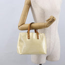 LOUIS VUITTON Monogram Vernis Reade PM Hand Bag Perle M91336 LV Auth hk3557-21