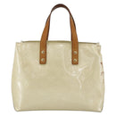 LOUIS VUITTON Monogram Vernis Reade PM Hand Bag Perle M91336 LV Auth hk3557-2