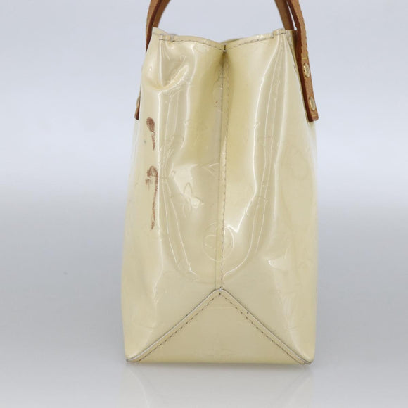 LOUIS VUITTON Monogram Vernis Reade PM Hand Bag Perle M91336 LV Auth hk3557