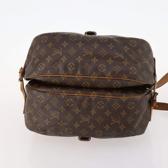 LOUIS VUITTON Monogram Saumur 35 Umhängetasche M42254 LV Auth hk3565