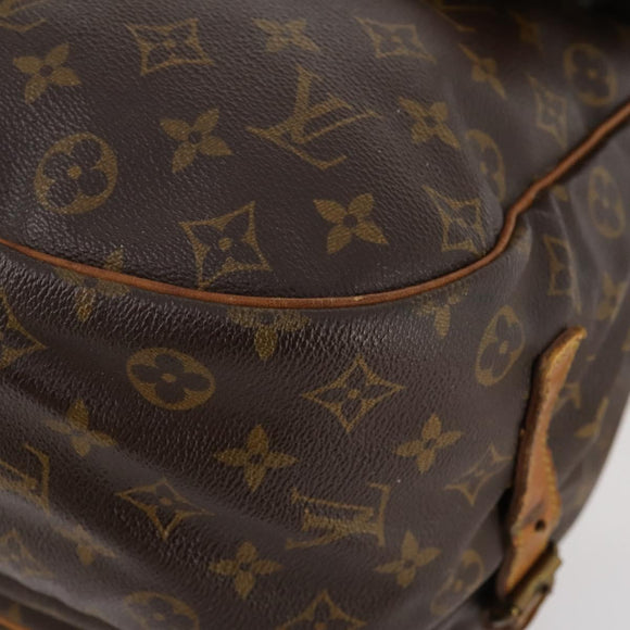 LOUIS VUITTON Monogram Saumur 35 Umhängetasche M42254 LV Auth hk3565