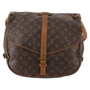 LOUIS VUITTON Monogram Saumur 35 Umhängetasche M42254 LV Auth hk3565-13