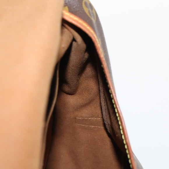 LOUIS VUITTON Monogram Saumur 35 Umhängetasche M42254 LV Auth hk3565