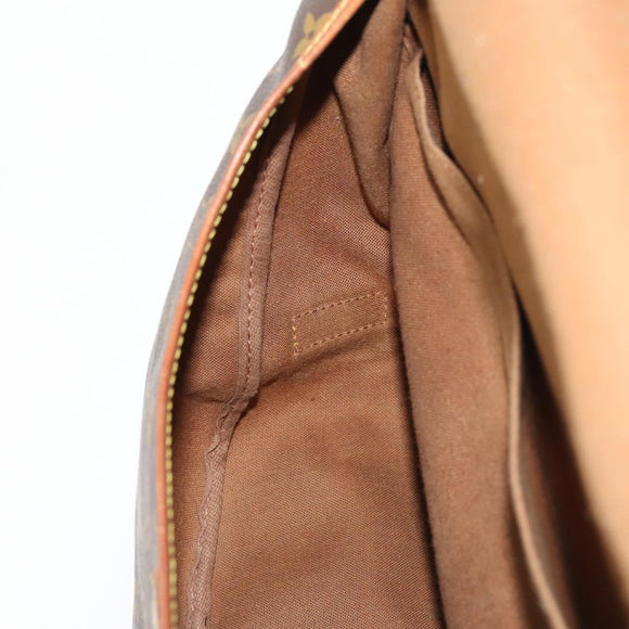 LOUIS VUITTON Monogram Saumur 35 Umhängetasche M42254 LV Auth hk3565