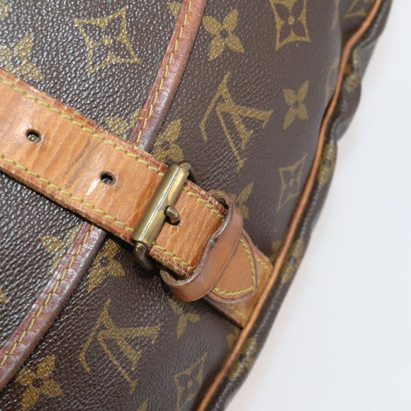 LOUIS VUITTON Monogram Saumur 35 Umhängetasche M42254 LV Auth hk3565