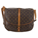 LOUIS VUITTON Monogram Saumur 35 Umhängetasche M42254 LV Auth hk3565-2