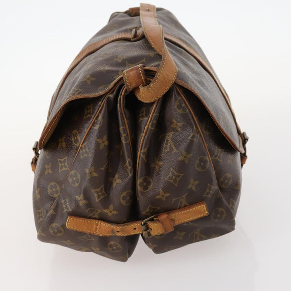 LOUIS VUITTON Monogram Saumur 35 Umhängetasche M42254 LV Auth hk3565