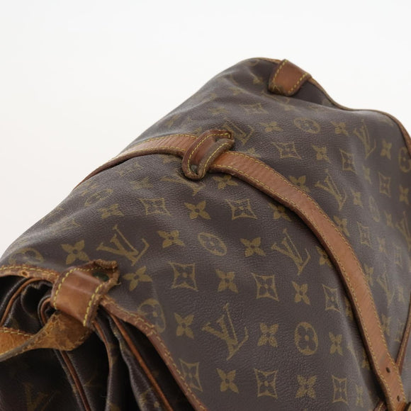 LOUIS VUITTON Monogram Saumur 35 Umhängetasche M42254 LV Auth hk3565