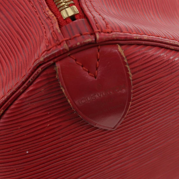 LOUIS VUITTON Epi Keepall 50 Boston Bag Rot M42967 LV Auth hk3568