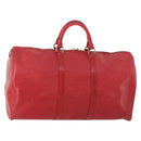 LOUIS VUITTON Epi Keepall 50 Boston Bag Rot M42967 LV Auth hk3568-1