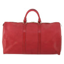 LOUIS VUITTON Epi Keepall 50 Boston Bag Rot M42967 LV Auth hk3568-13