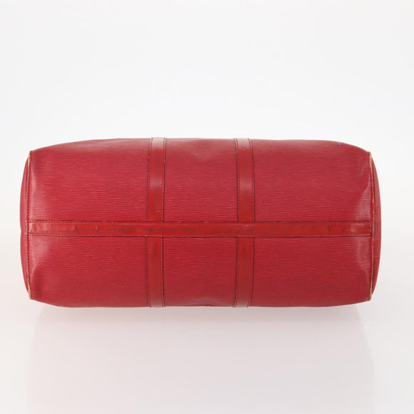 LOUIS VUITTON Epi Keepall 50 Boston Bag Rot M42967 LV Auth hk3568