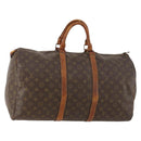 LOUIS VUITTON Monogram Keepall 50 Boston Bag M41426 LV Auth hk3570-1